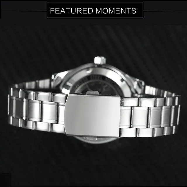 Men's Casual Watches Online Minimalist Auto Mechanical WINNER Watch Montre Mode
