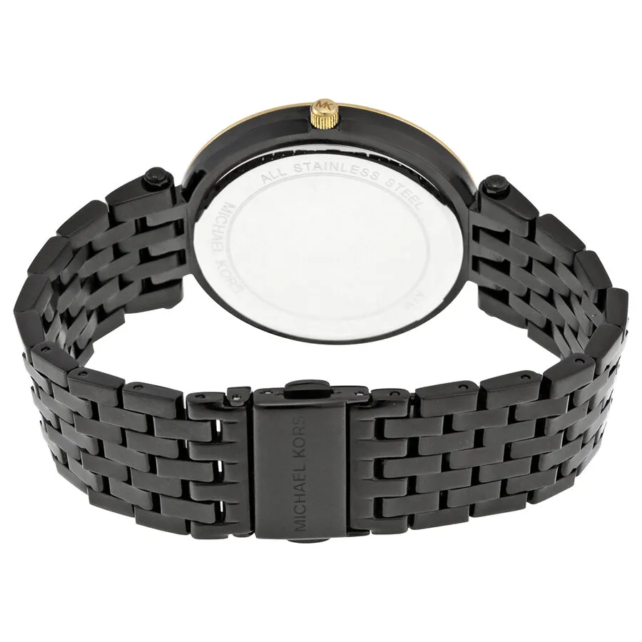 Michael Kors Darci Black Dial Black Ion-plated Ladies Watch MK3322
