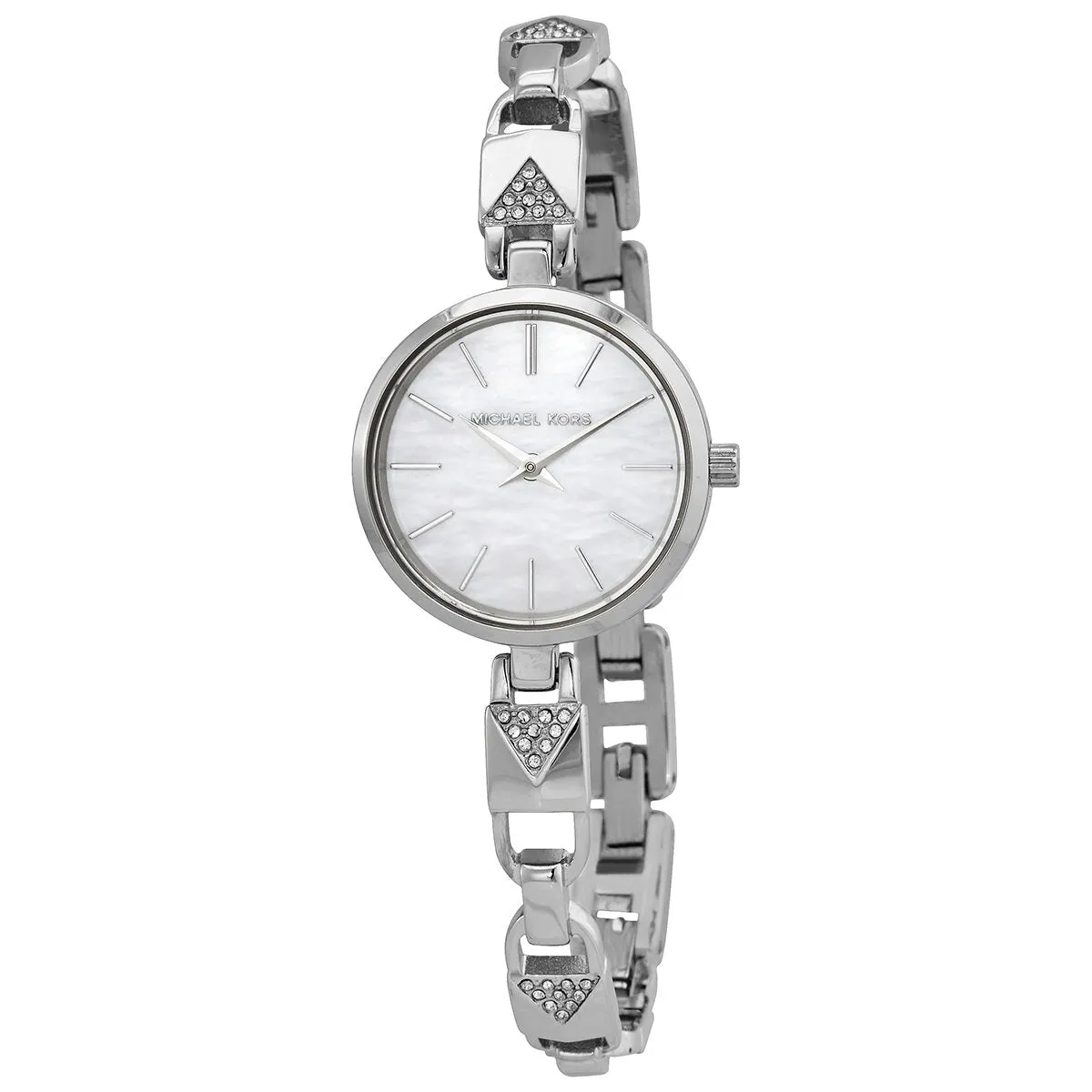 Michael Kors Jaryn Mercer White Mother of Pearl Dial Ladies Watch MK4438