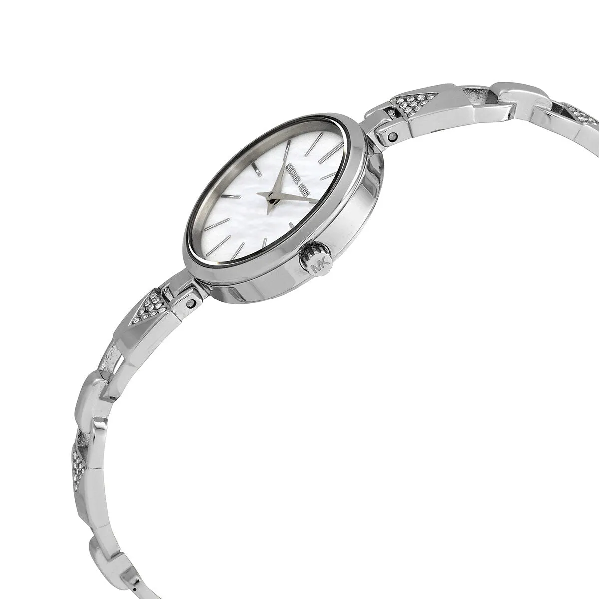 Michael Kors Jaryn Mercer White Mother of Pearl Dial Ladies Watch MK4438