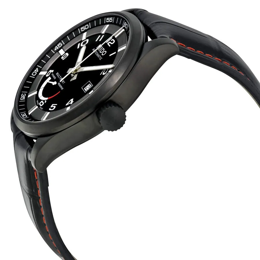 Mido Multifort Automatic Power Reserve Indicator Black Dial Men's Watch M0054243605222