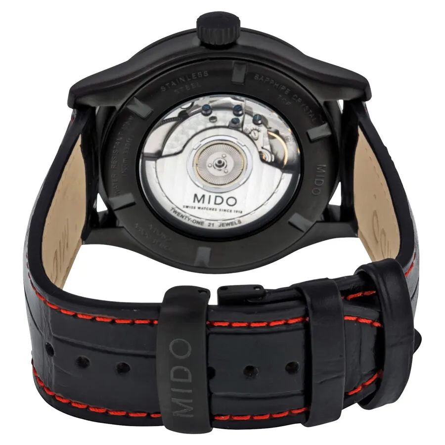 Mido Multifort Automatic Power Reserve Indicator Black Dial Men's Watch M0054243605222