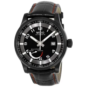 Mido Multifort Automatic Power Reserve Indicator Black Dial Men's Watch M0054243605222