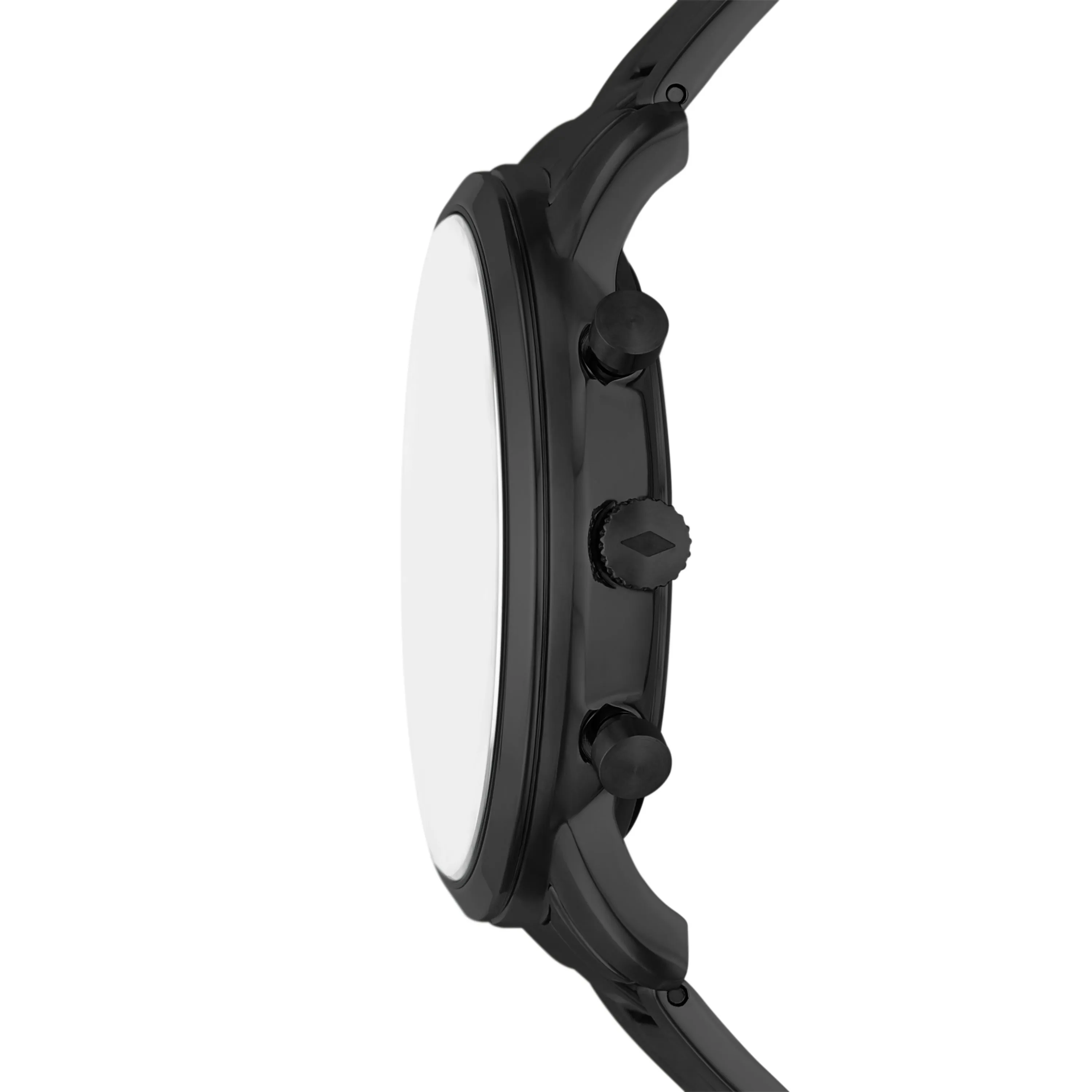 Minimalist Chronograph Black Stainless Steel Watch