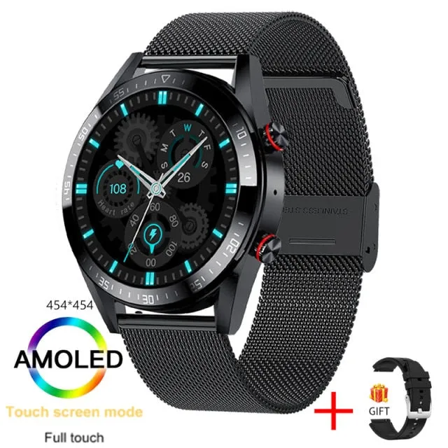 New 454*454 Screen Smart Watch Always Display The Time Bluetooth Call Local Music Smartwatch For Men's Huawei Xiaomi Phone