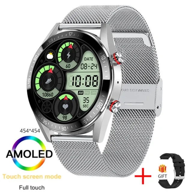 New 454*454 Screen Smart Watch Always Display The Time Bluetooth Call Local Music Smartwatch For Men's Huawei Xiaomi Phone