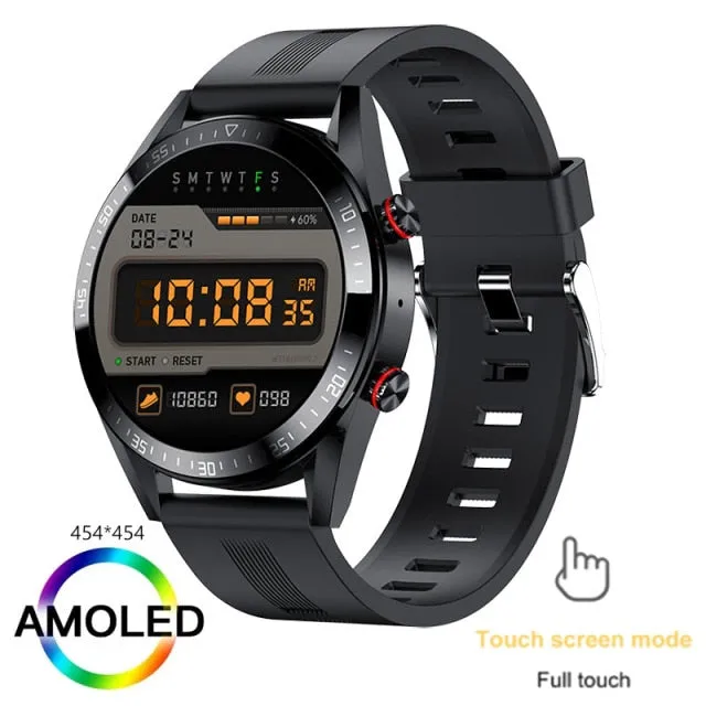 New 454*454 Screen Smart Watch Always Display The Time Bluetooth Call Local Music Smartwatch For Men's Huawei Xiaomi Phone