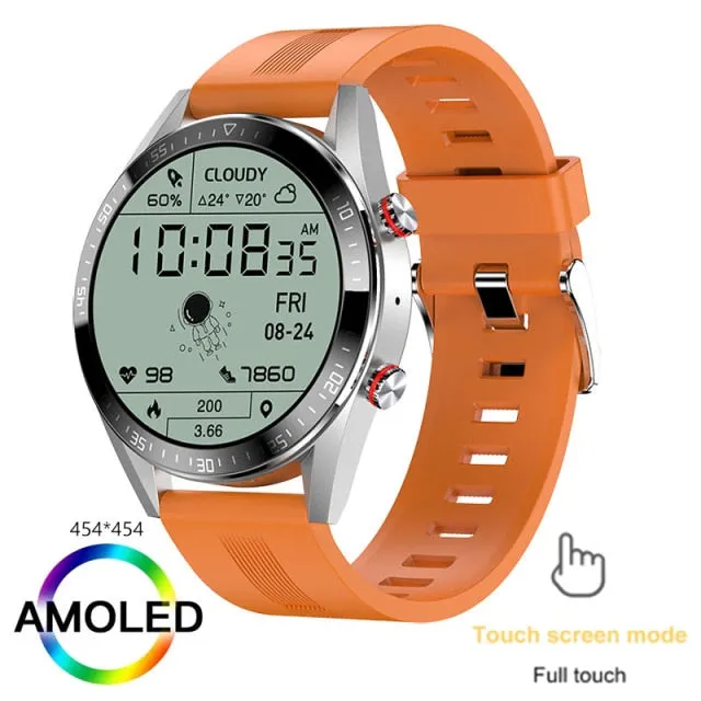 New 454*454 Screen Smart Watch Always Display The Time Bluetooth Call Local Music Smartwatch For Men's Huawei Xiaomi Phone