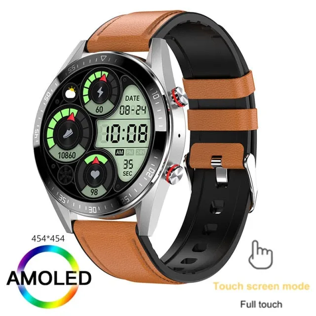 New 454*454 Screen Smart Watch Always Display The Time Bluetooth Call Local Music Smartwatch For Men's Huawei Xiaomi Phone