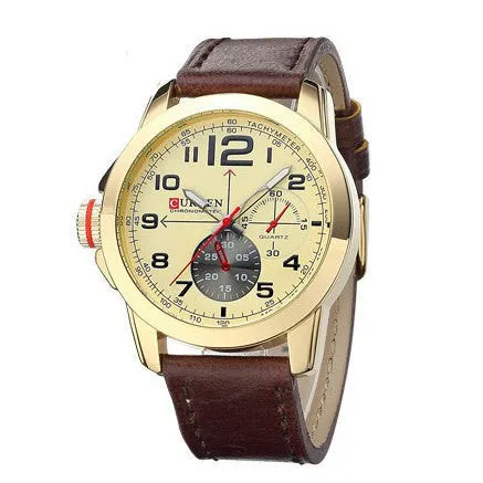 New watches men military watch fashion business watch man leather strap casual Wristwatches