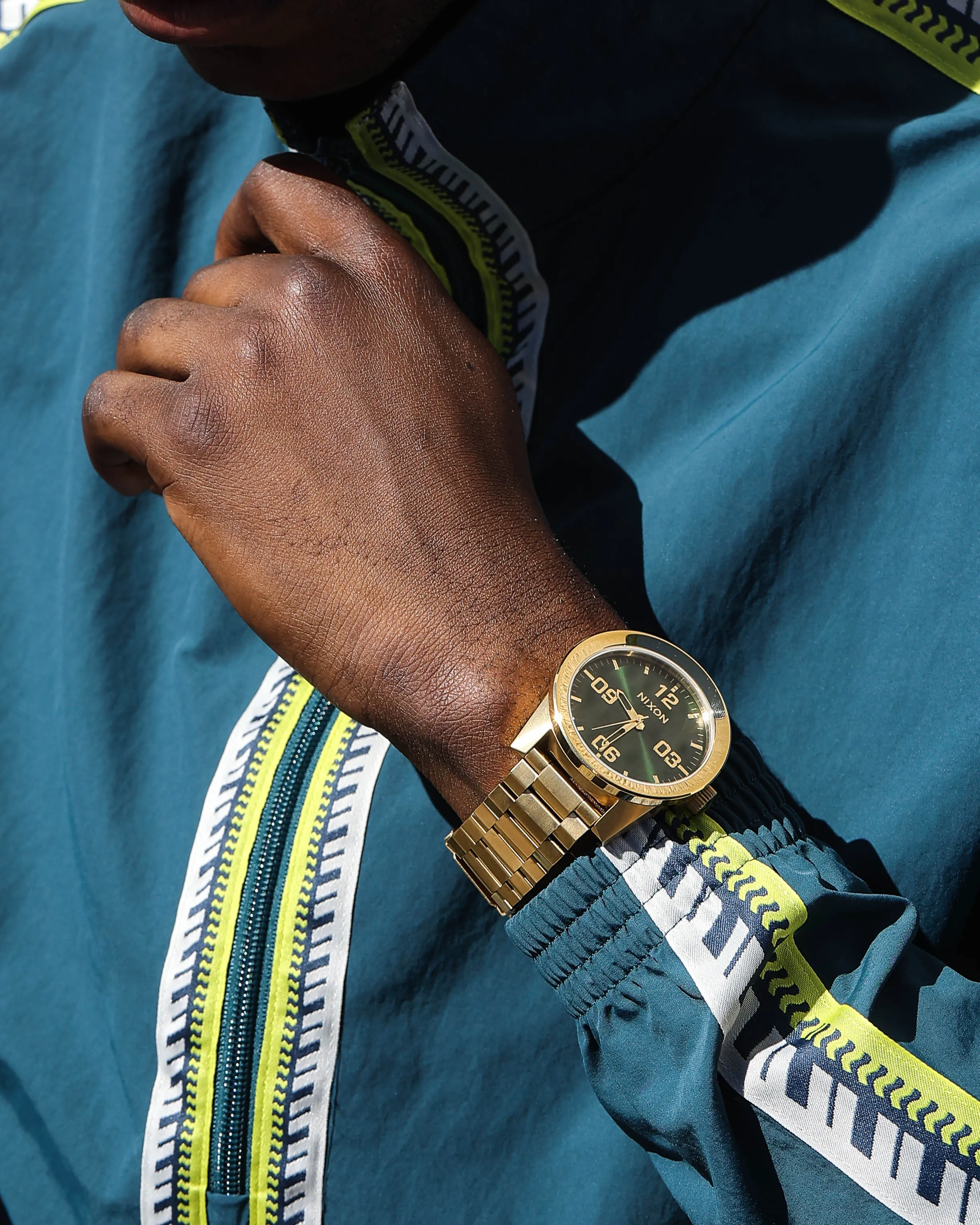 Nixon Men's Corporal SS Gold/Green