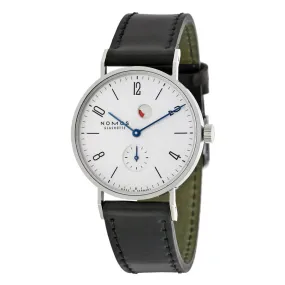 Nomos Tangente Gangreserve White Dial Black Leather Men's Watch 172