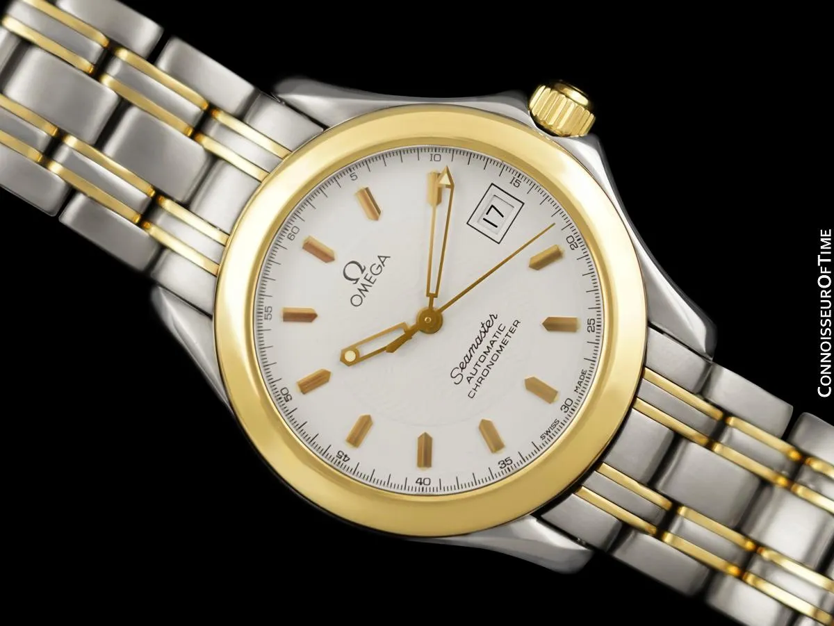 Omega Seamaster 120M Professional Divers Mens Automatic Chronometer Watch - Stainless Steel & 18K Gold