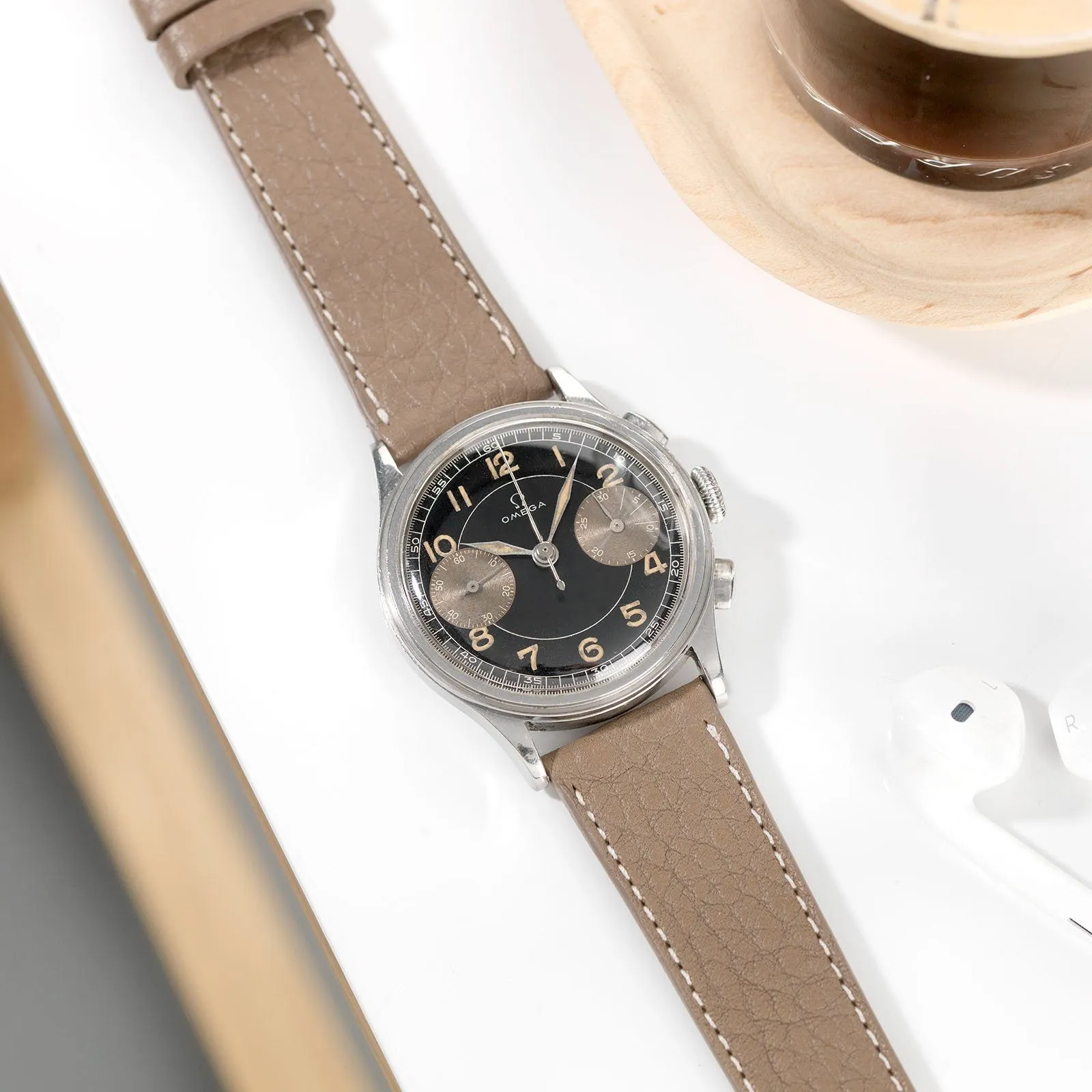 Omega Steel Step-Case Chrono Calibre 33.3