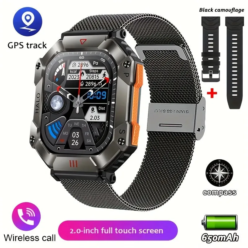 ONEGRA Sports Smart Watch For Women Men, Waterproof Fitness Watches With AI Voice Wireless Call