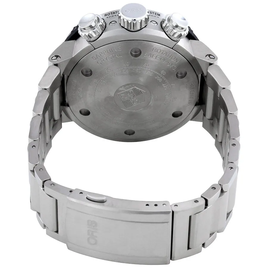 Oris ProDiver Chronograph Black Dial Automatic Men's Watch 774-7727-7154MB