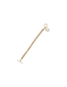 Pearl Toggle Bracelet with Charm