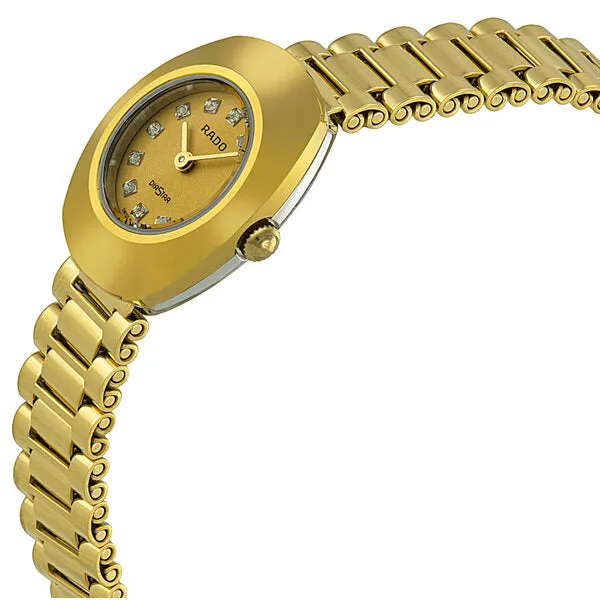 Rado Original Jubile Gold Tone Stainless Steel Ladies Watch R12559633