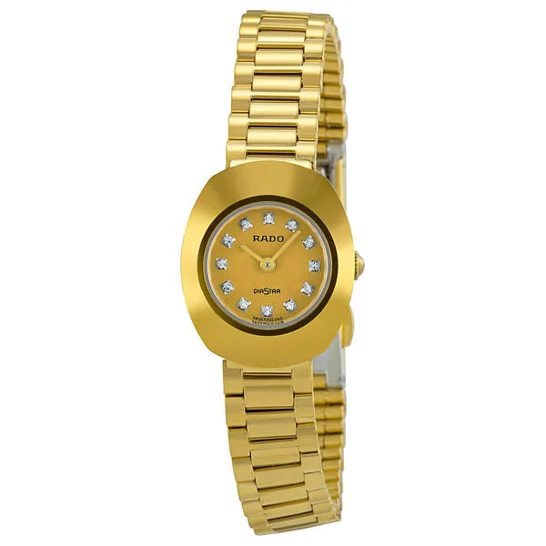 Rado Original Jubile Gold Tone Stainless Steel Ladies Watch R12559633