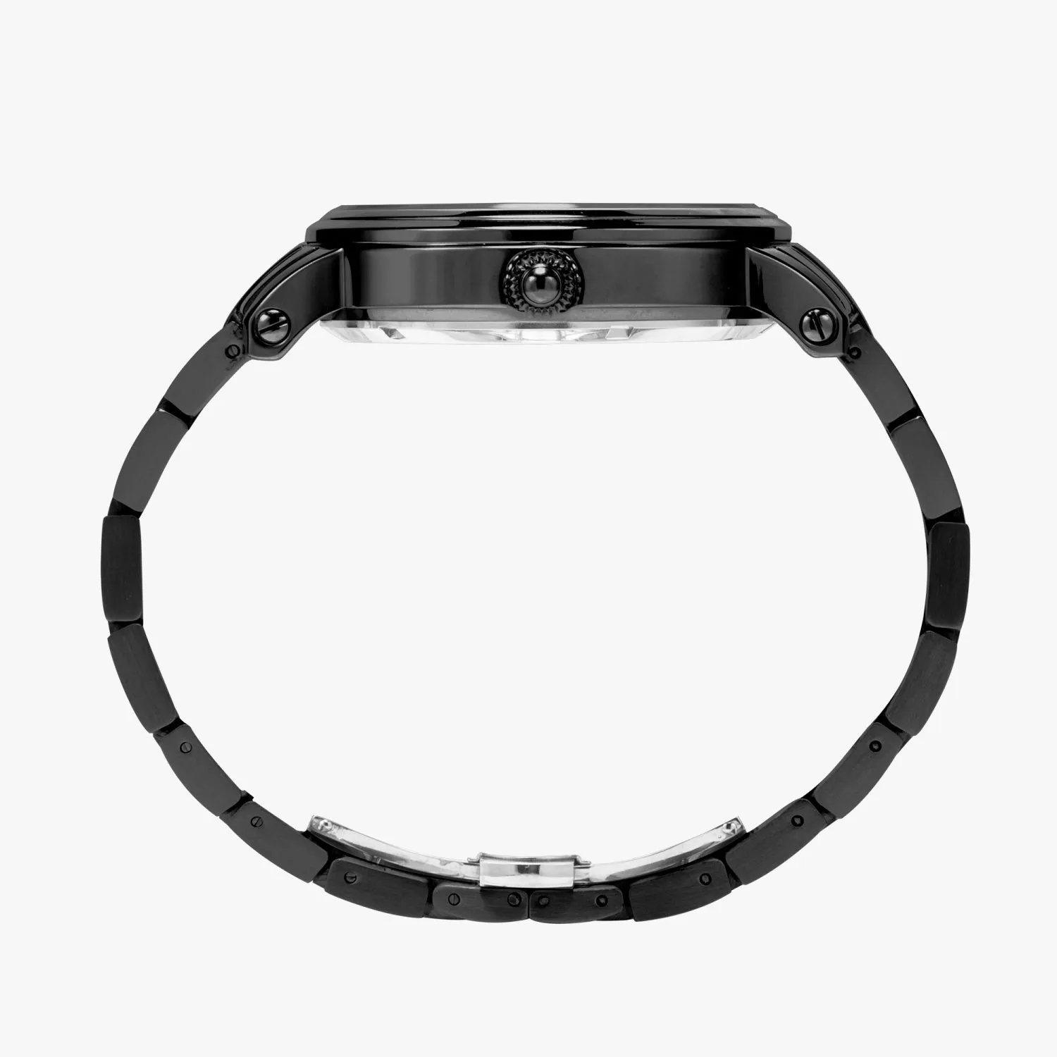 Red Face Customizable New Steel Strap Automatic Watch (With Indicators)