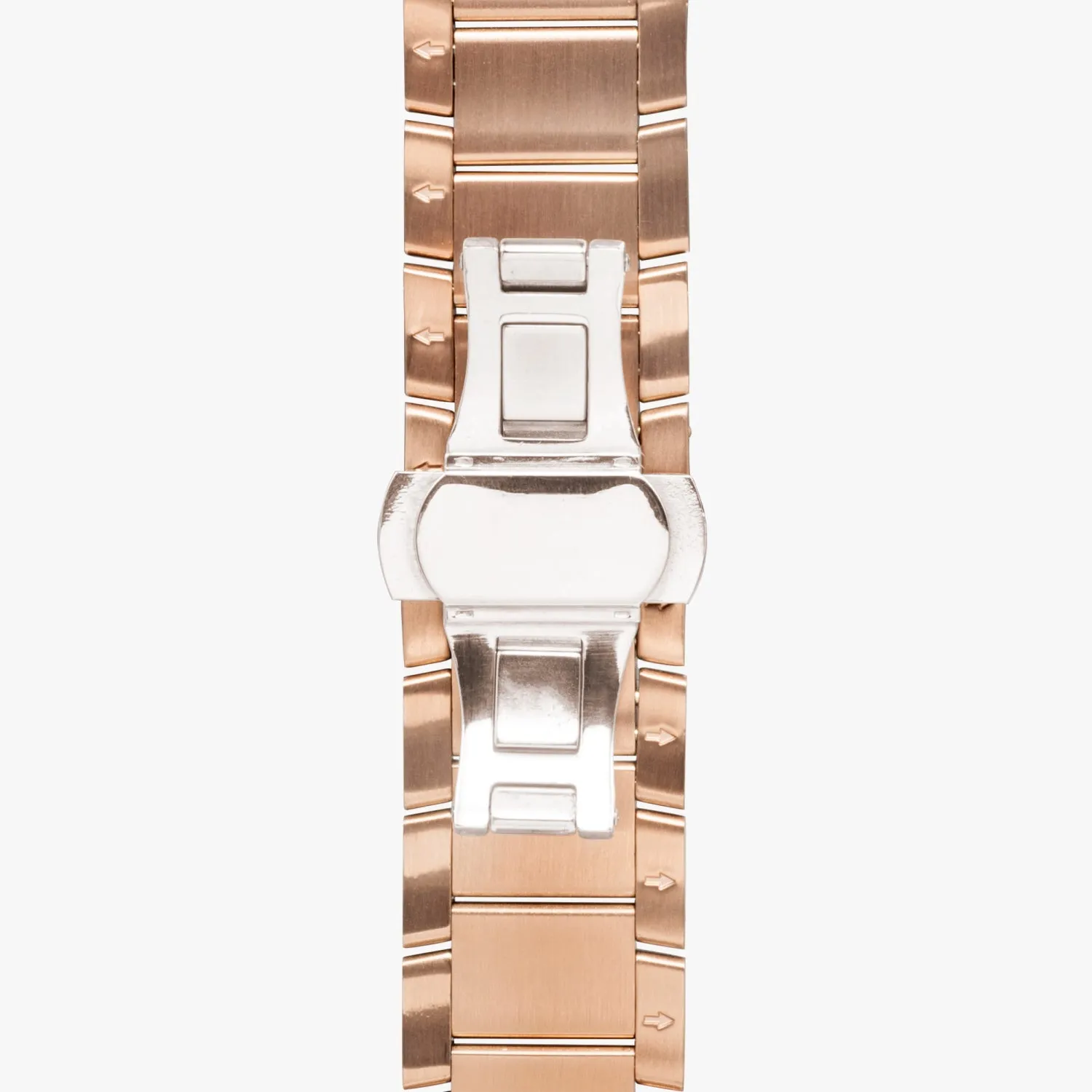 Red Face Customizable New Steel Strap Automatic Watch (With Indicators)