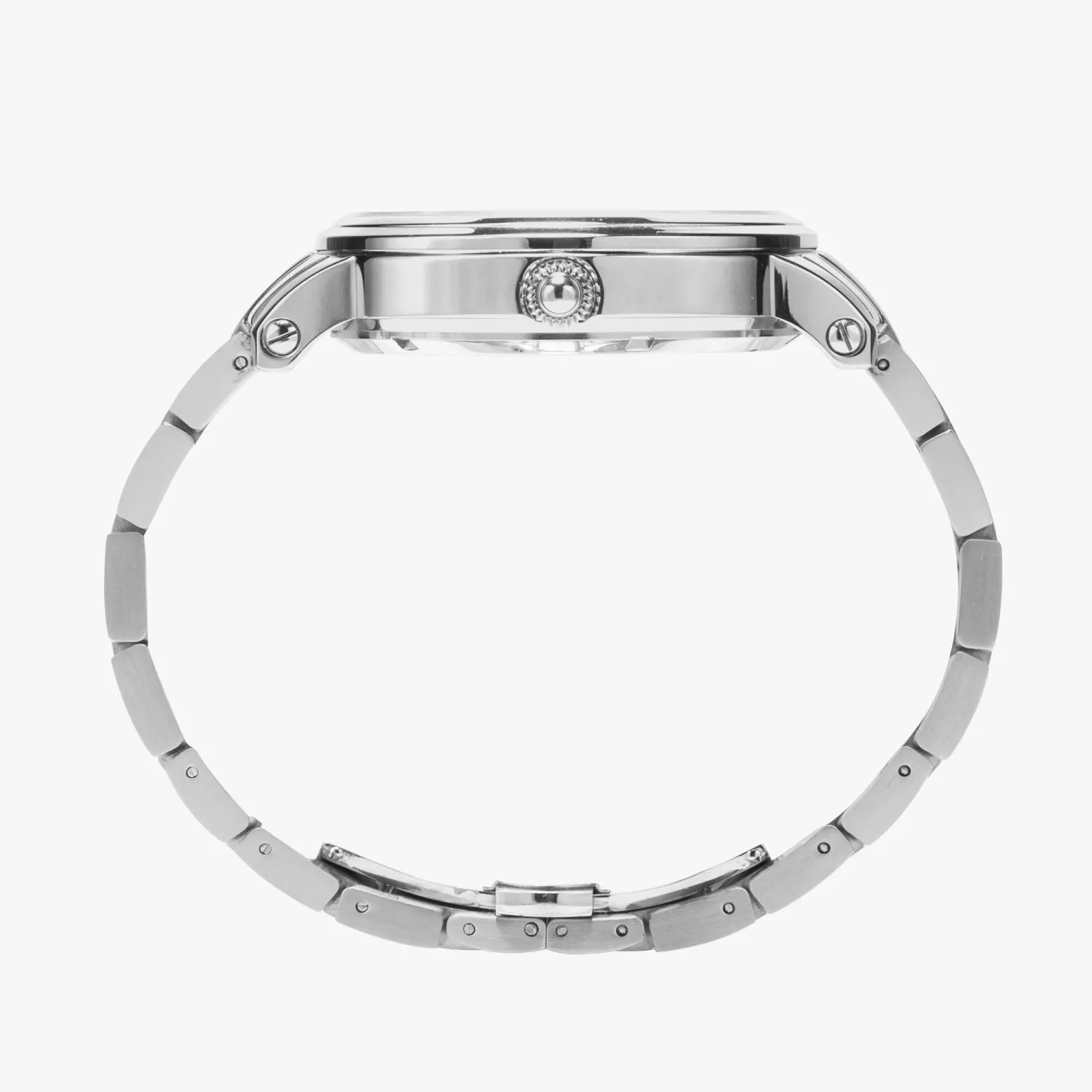 Red Face Customizable New Steel Strap Automatic Watch (With Indicators)