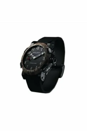 romain jerome titanic dna chrono oxy steel 50mm stainless steel & black pvd men's watch