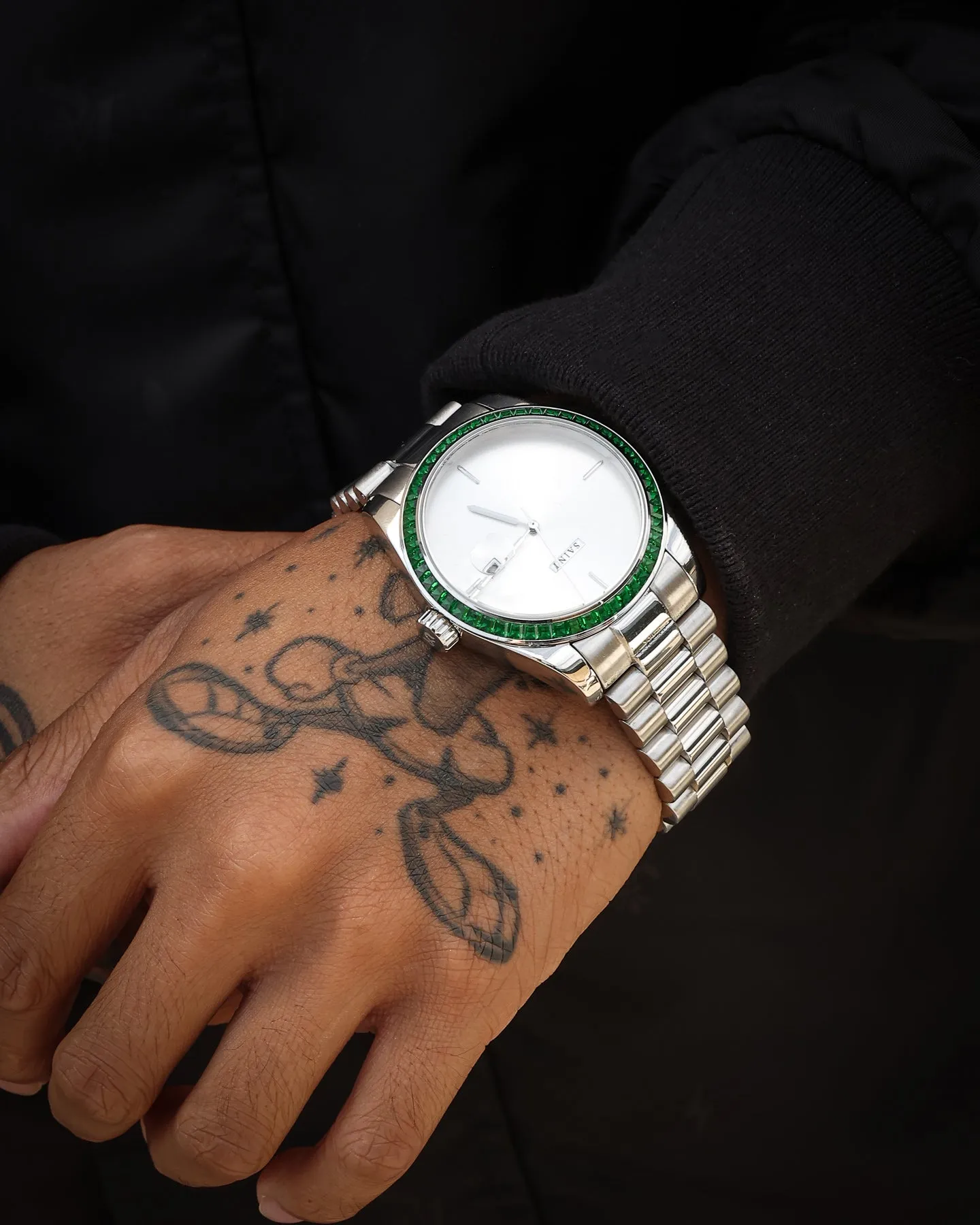 Saint Morta De Couler Watch Silver/Green