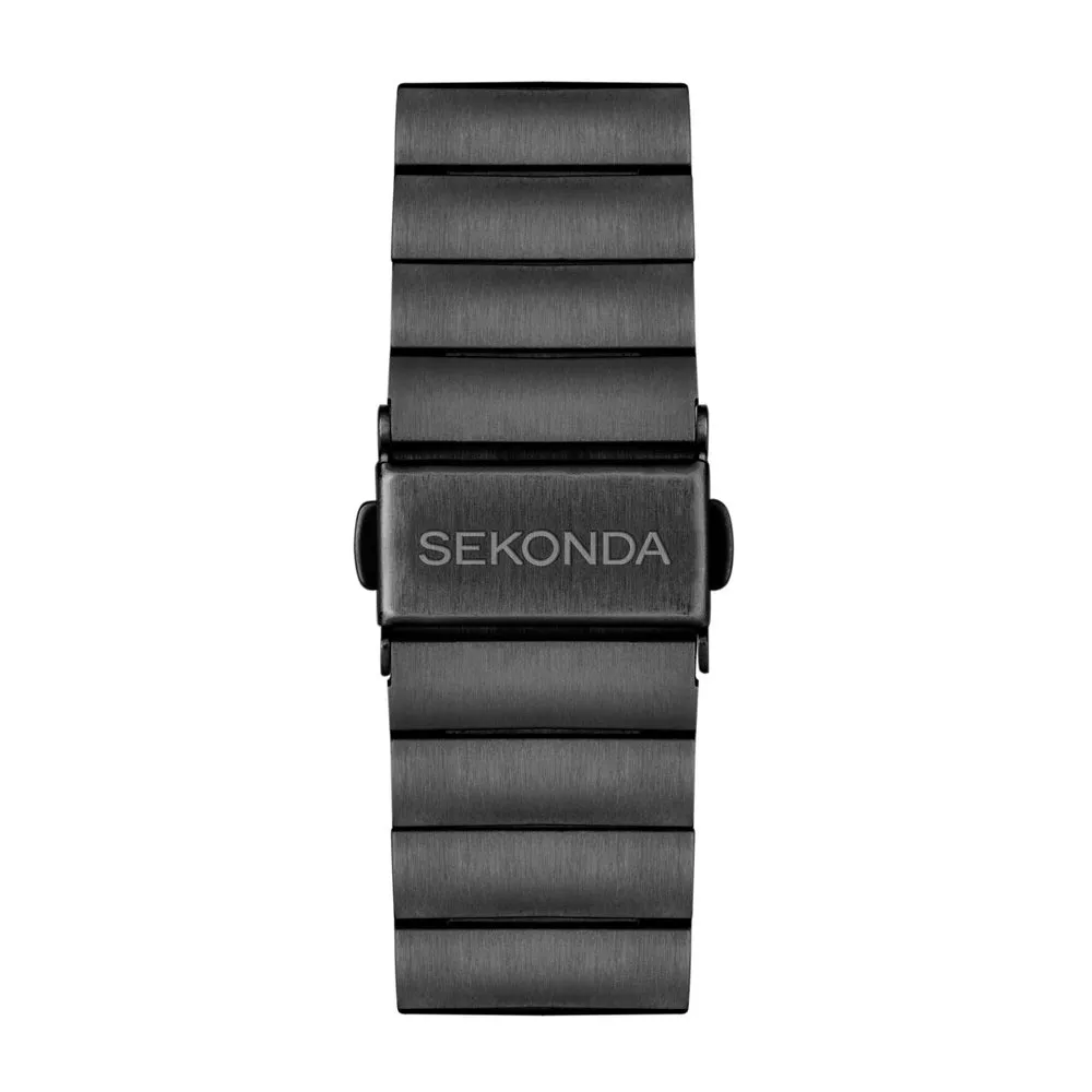 Sekonda Motion Plus Smart Watch Black Alloy Case & Stainless Steel Bracelet 30223