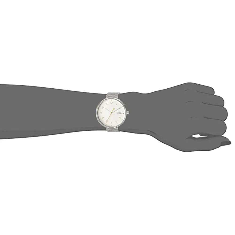 Skagen Womens Signatur White Dial Silver Band Stainless steel Quartz Watch - SKW2623