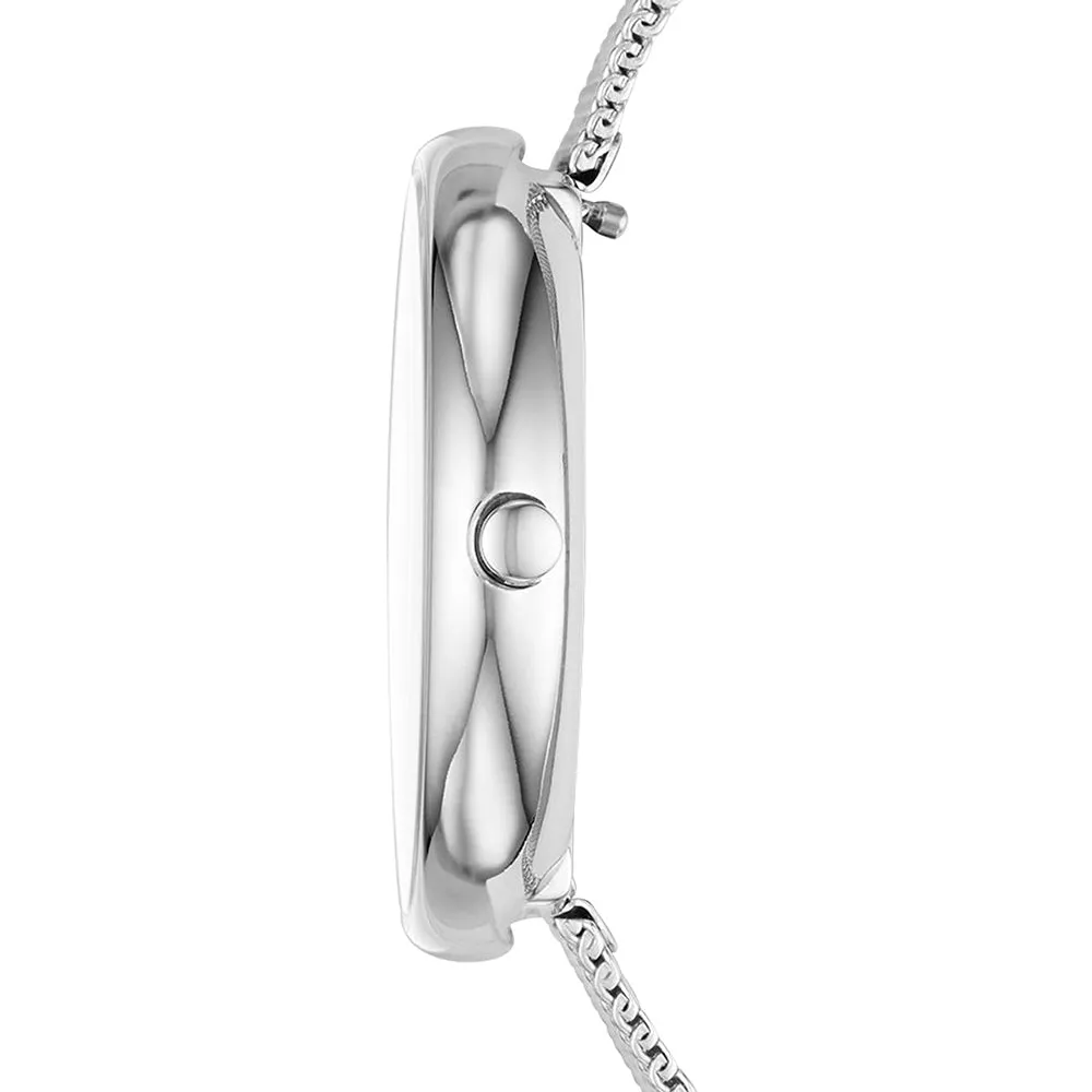 Skagen Womens Signatur White Dial Silver Band Stainless steel Quartz Watch - SKW2623