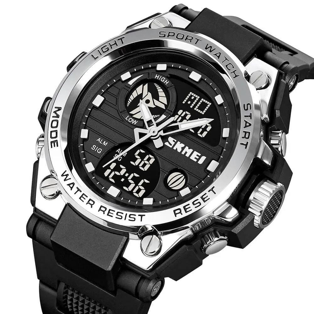 Skmei 2031 Original Analog Digital Big Dial Sports Watch For Men