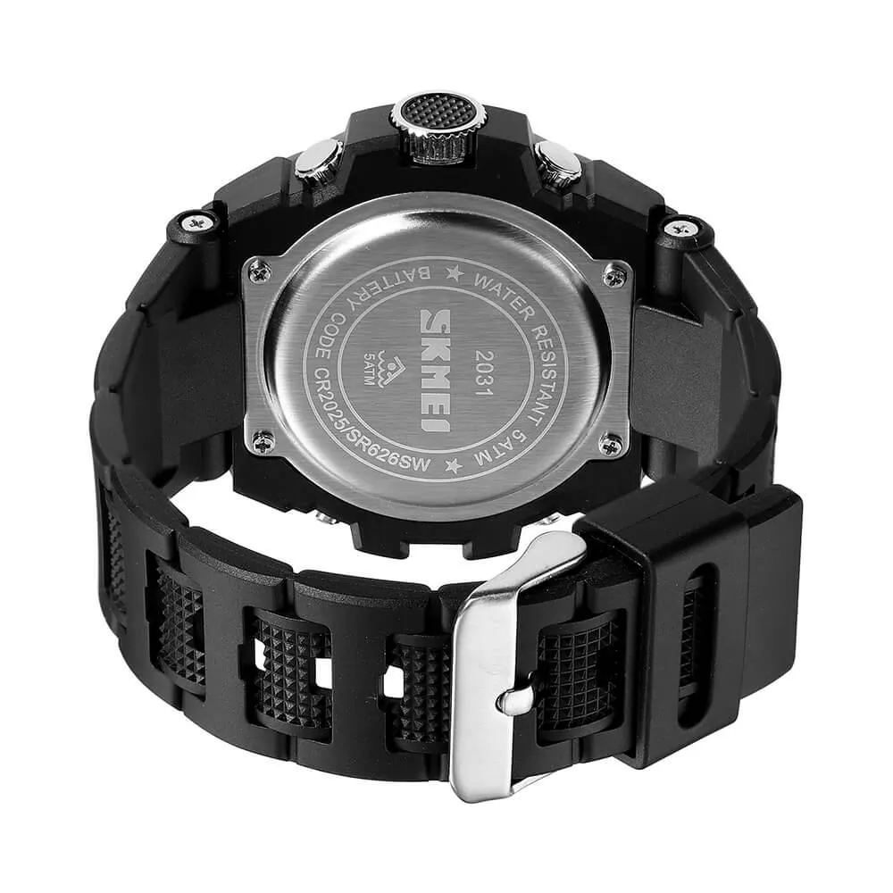 Skmei 2031 Original Analog Digital Big Dial Sports Watch For Men