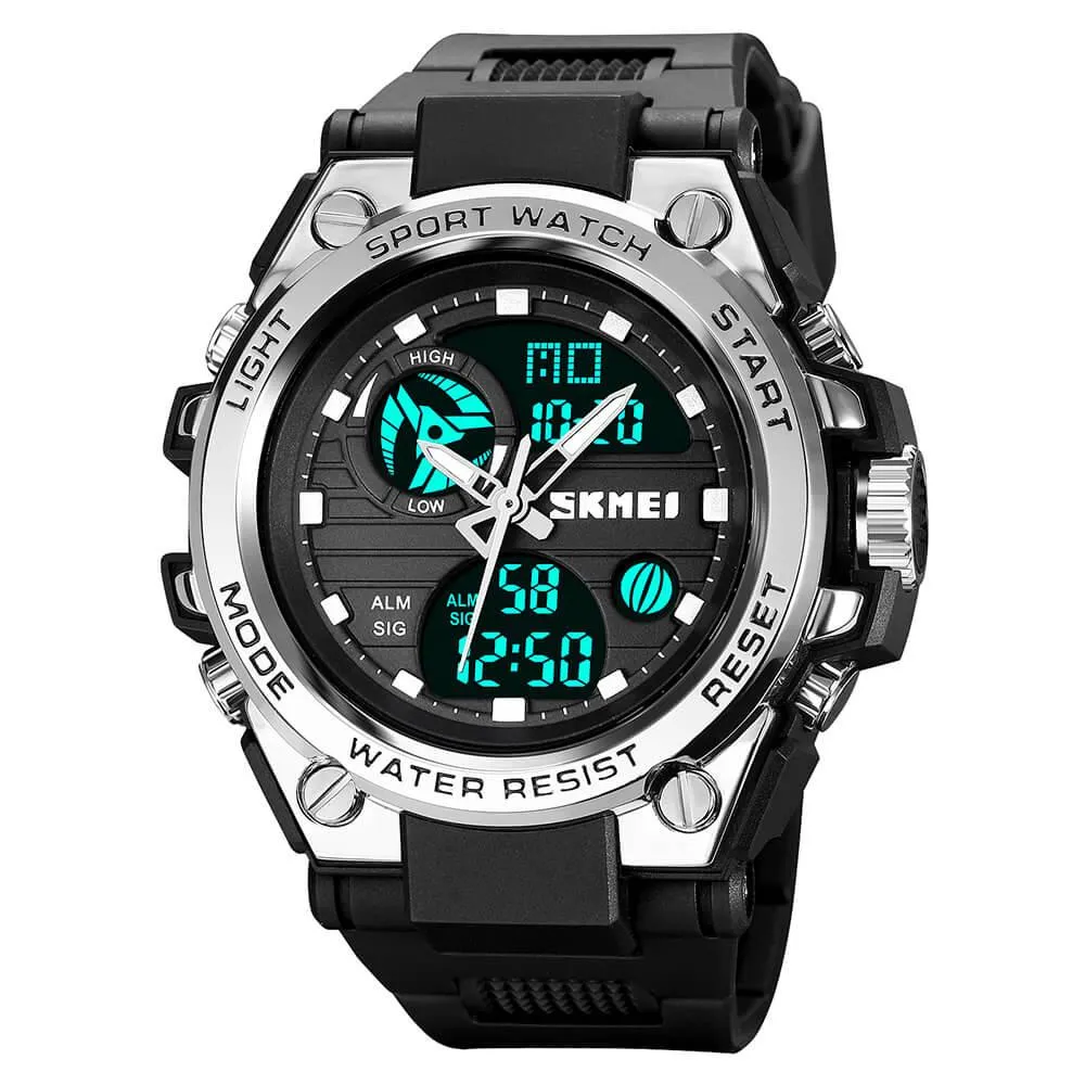 Skmei 2031 Original Analog Digital Big Dial Sports Watch For Men