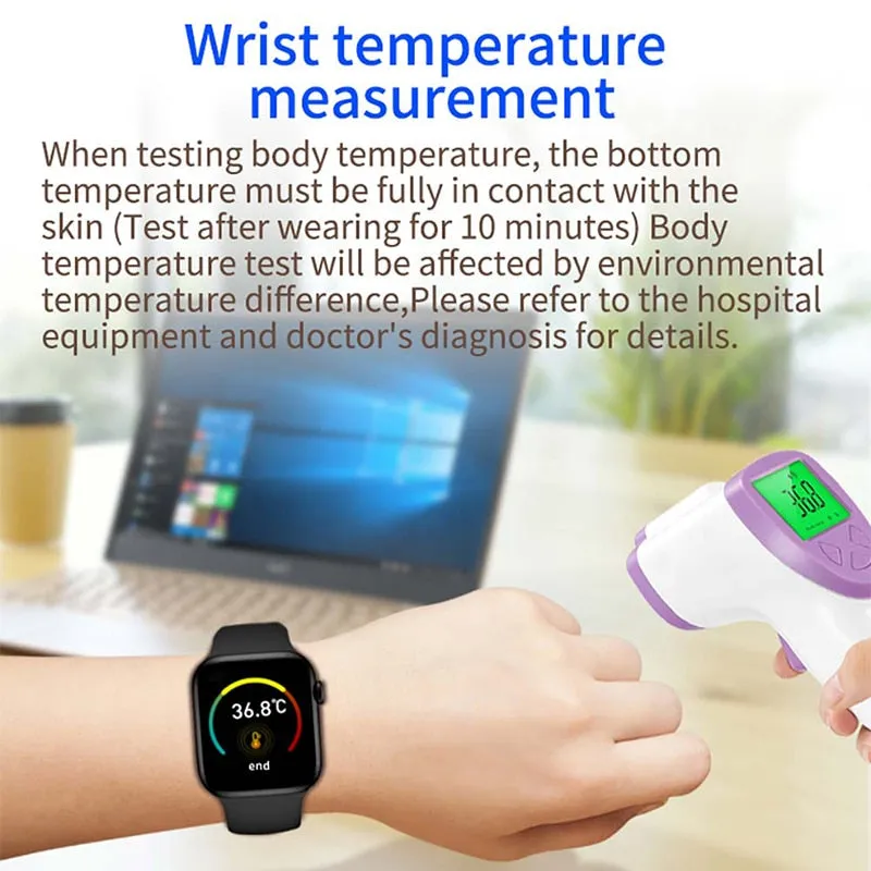 Smart Watch Men Smartwatch Women Fitness Tracker Music Control Sleep Monitor IWO Watches For Iphone Xiaomi Huawei Android