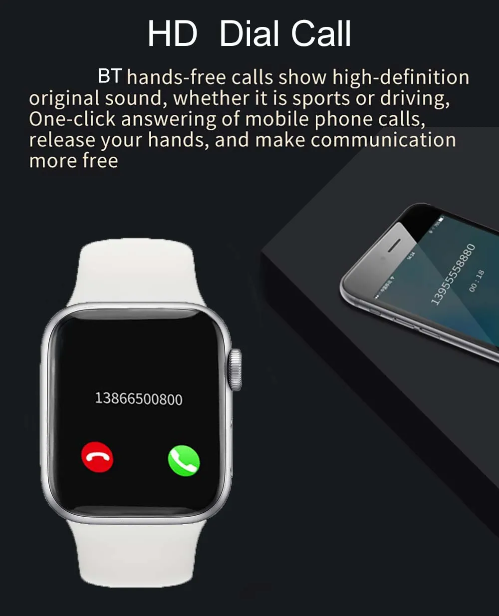 Smart Watch Men Smartwatch Women Fitness Tracker Music Control Sleep Monitor IWO Watches For Iphone Xiaomi Huawei Android