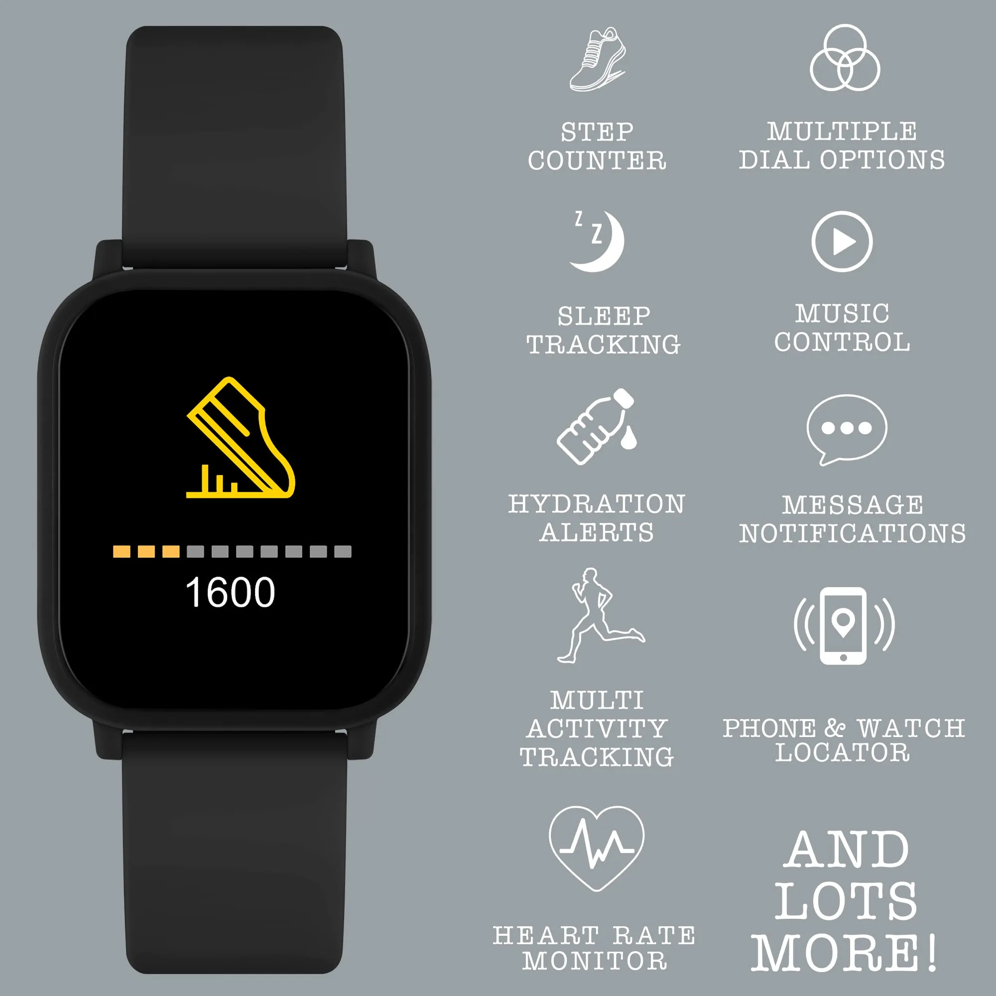 Tikkers Teen Series 10 Black smart Watch and Earbuds Set