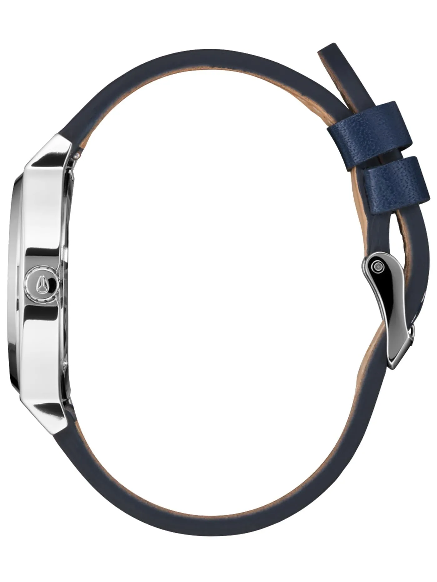 Time Teller Leather Silver/Cloud/Indigo Denim Watch