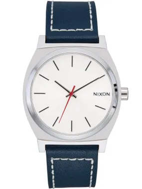 Time Teller Leather Silver/Cloud/Indigo Denim Watch