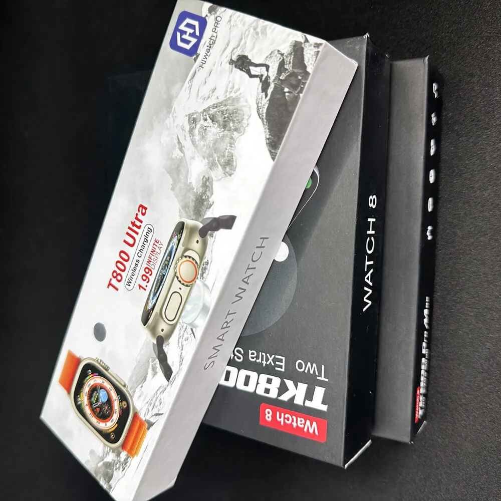 TK800 Pro Max Smart Watch 2 Straps With Earbuds Full Touch Fitness Tracker Combo Airpods and Smartwatch Series 8 Ultra