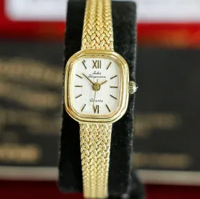 Vintage JULES JURGENSEN Ladies Wristwatch 6397 Quartz Watch - In Box & Papers!