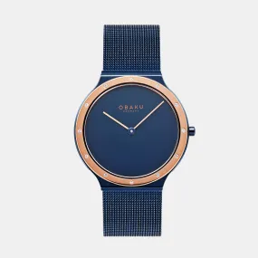 Women Quartz Analog Blue Stainless Steel Watch V285LESLML