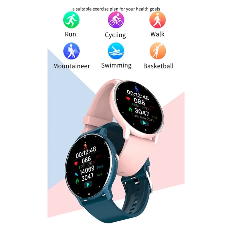 Women&#39;s smart watches Real-Time Weather Forecast Activity Tracker Whatsapp Notification Reminder IP67 Waterproof Smartwatches