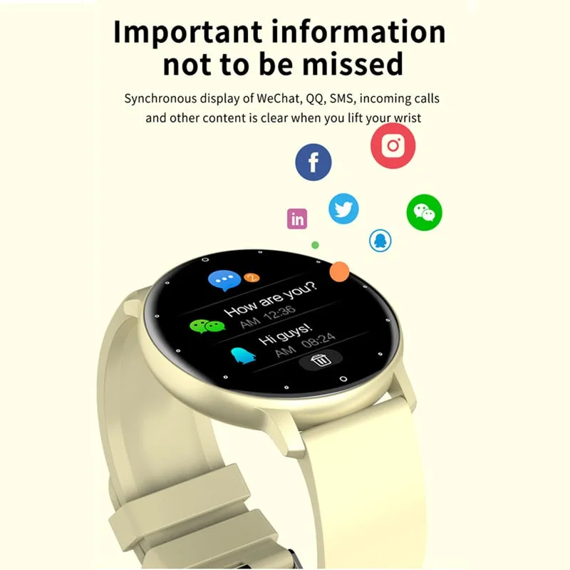 Women&#39;s smart watches Real-Time Weather Forecast Activity Tracker Whatsapp Notification Reminder IP67 Waterproof Smartwatches