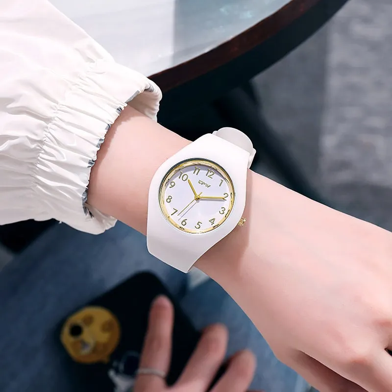 Women's 40mm Quartz Rubber Watch