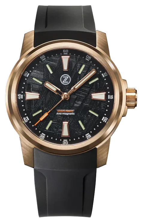 Zelos Aurora Field 38mm Bronze Meteorite